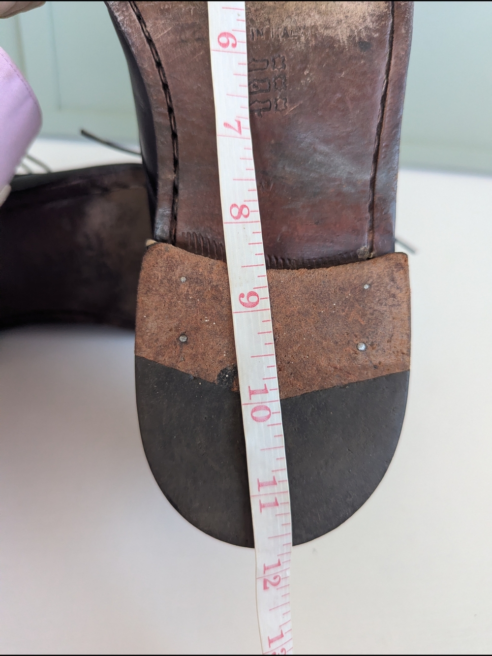 Black Textured Leather Derby Oxfords - Picture 9 of 10